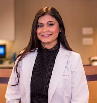 Portrait of Dr. Purvi Patel, dentist at Yardley Dental Arts.